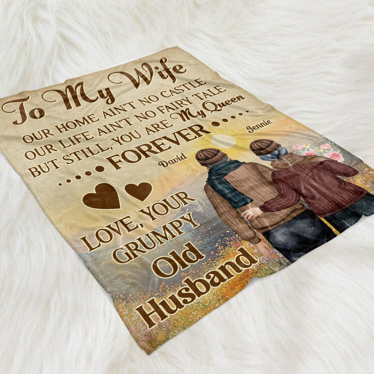 You Are My Queen - Personalized Custom Fleece Blanket