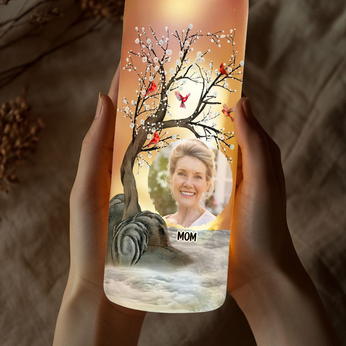 Forever In My Heart - Personalized Custom Bottle Lamp