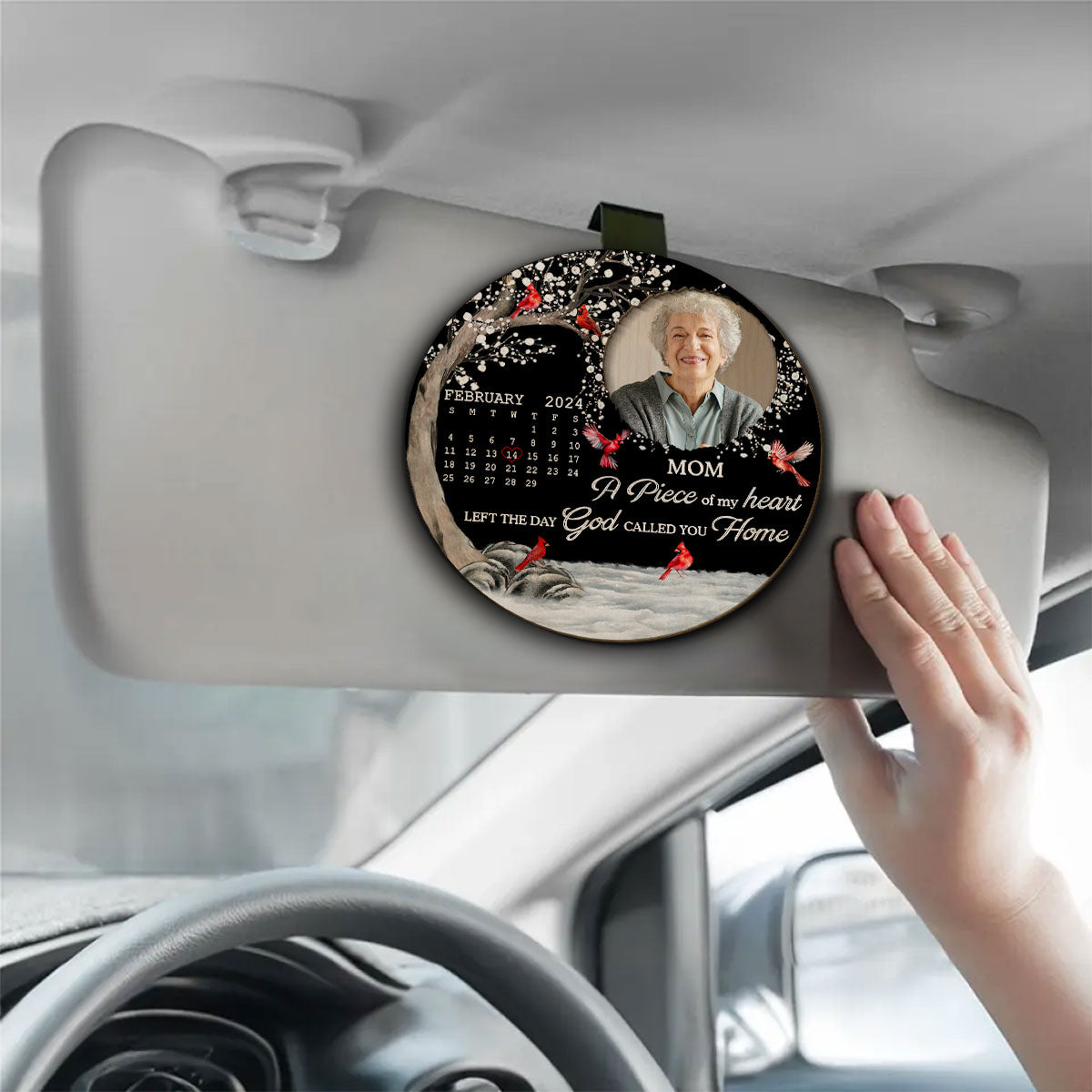 My Heart Changed Forever - Personalized Custom Car Visor Clip