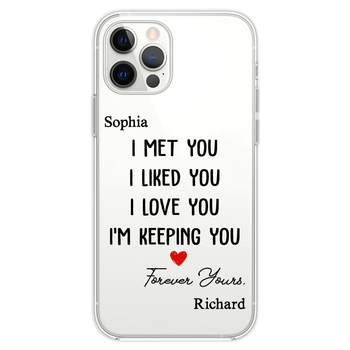 I Met You I Liked You - Personalized Custom Phone Case