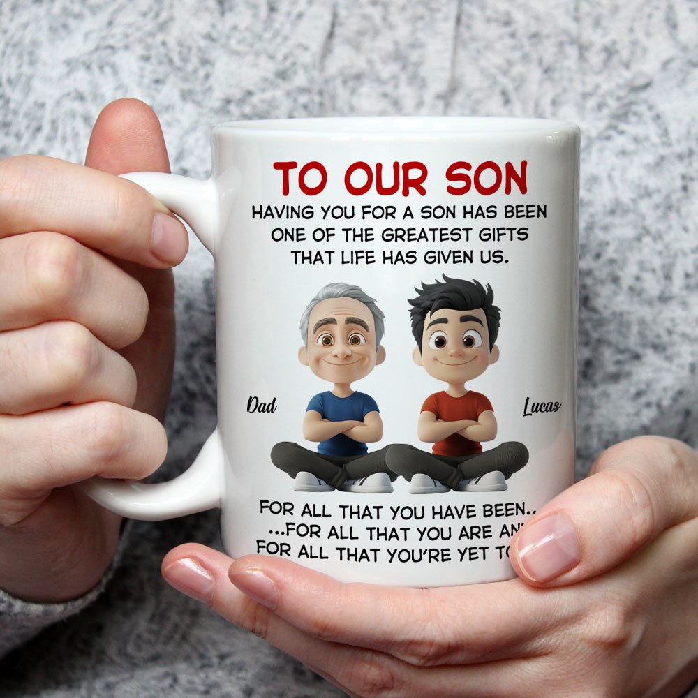 Son One Of The Greatest Gifts - Personalized Custom Coffee Mug