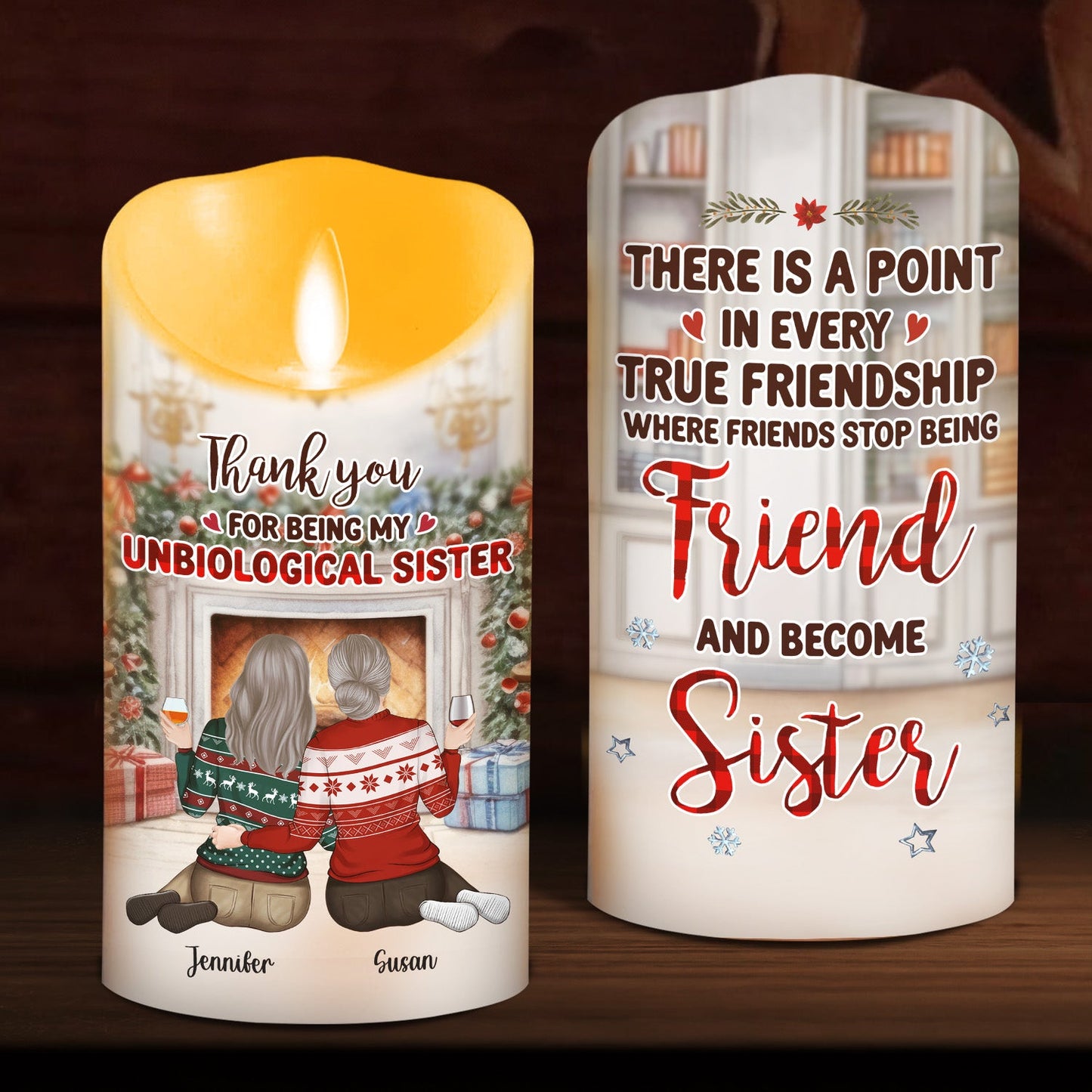 You Are My Christmas Miracle - Personalized Custom LED Candle