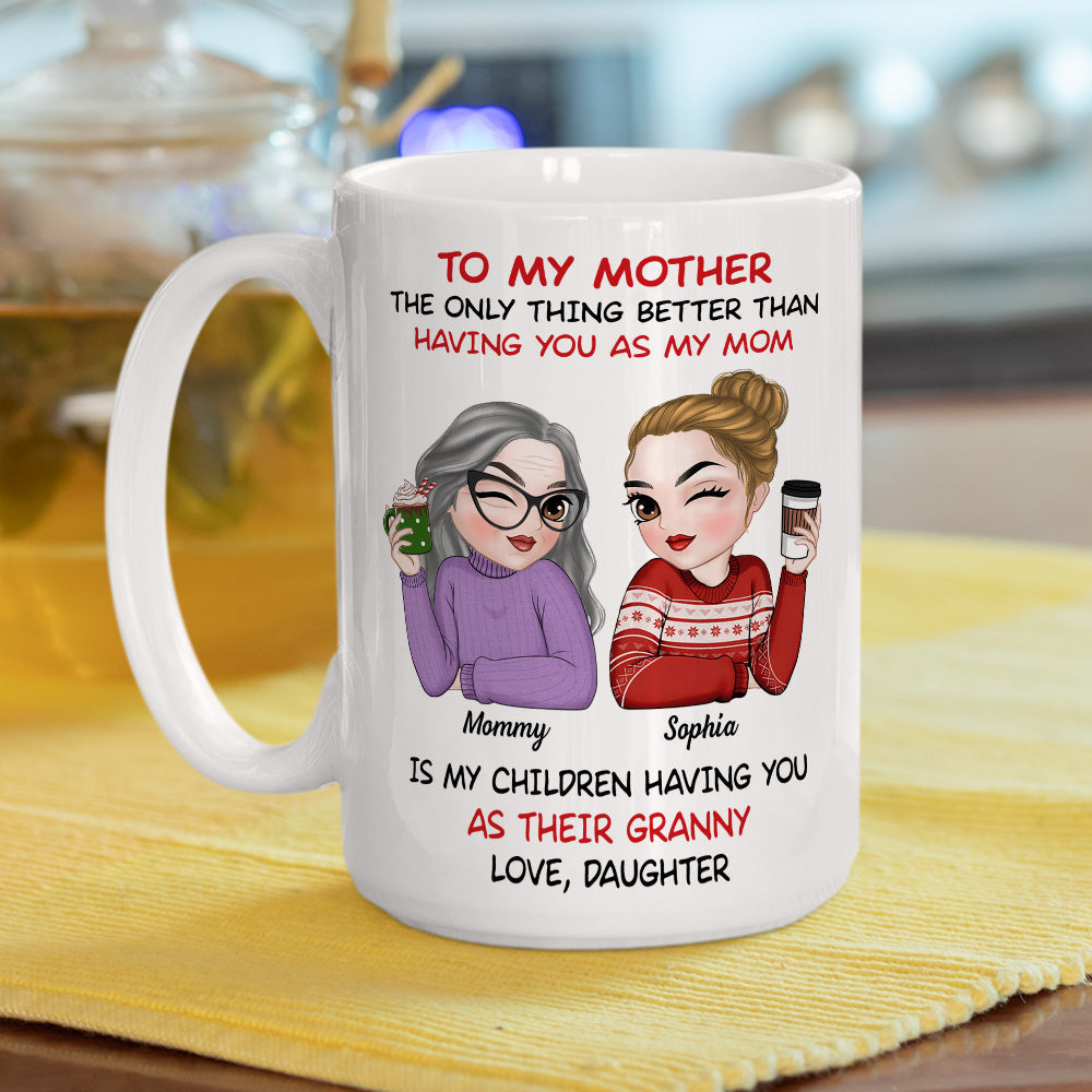 To My Mother Merry Christmas - Personalized Custom Coffee Mug