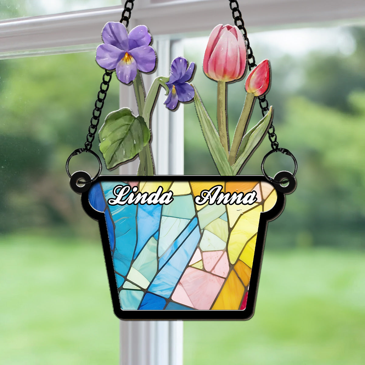 Birth Flower - Personalized Custom Suncatcher
