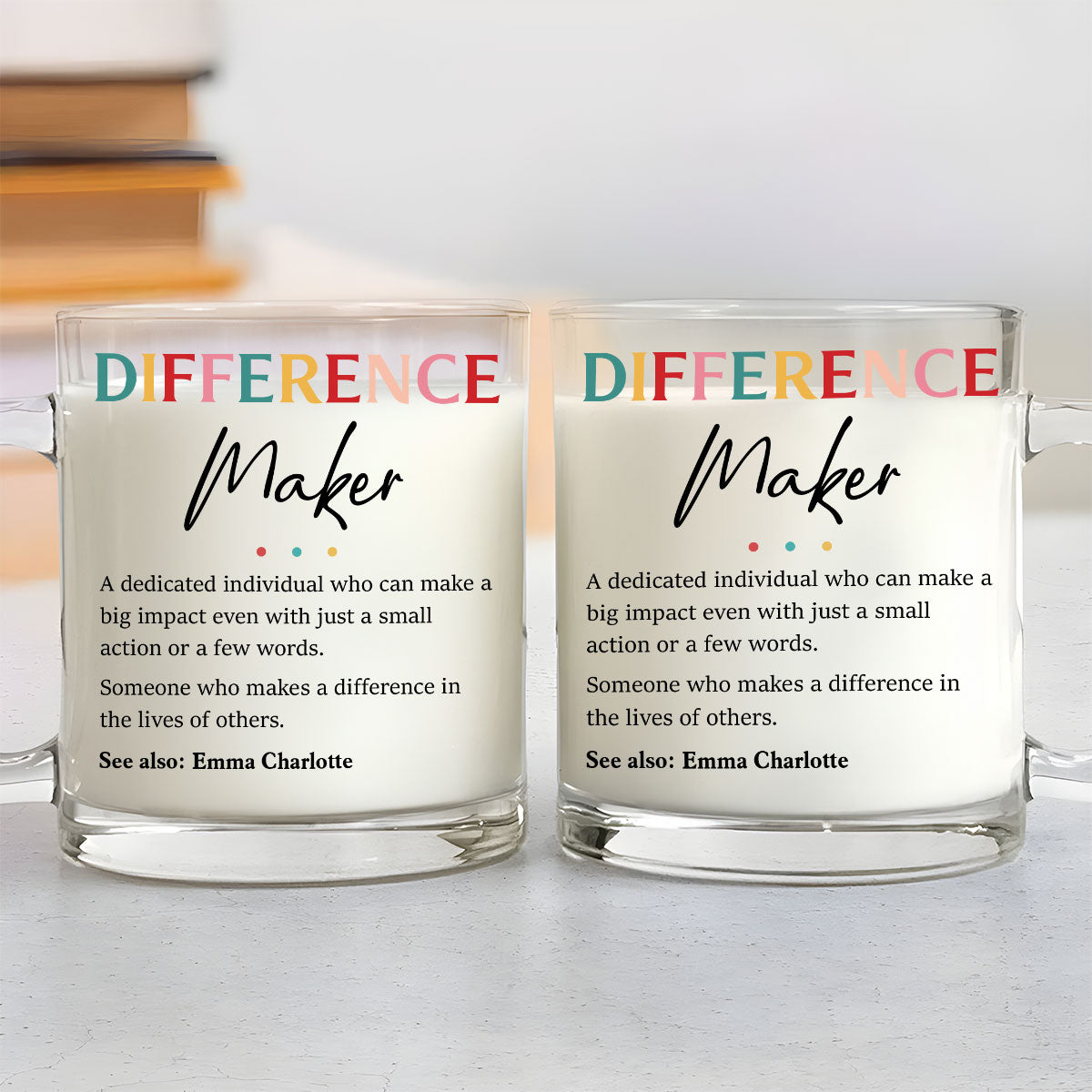 Difference Maker - Personalized Custom Glass Mug