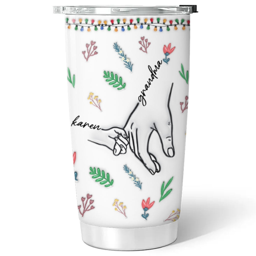 You Hold My Hand - Personalized Custom 3D Inflated Effect Tumbler
