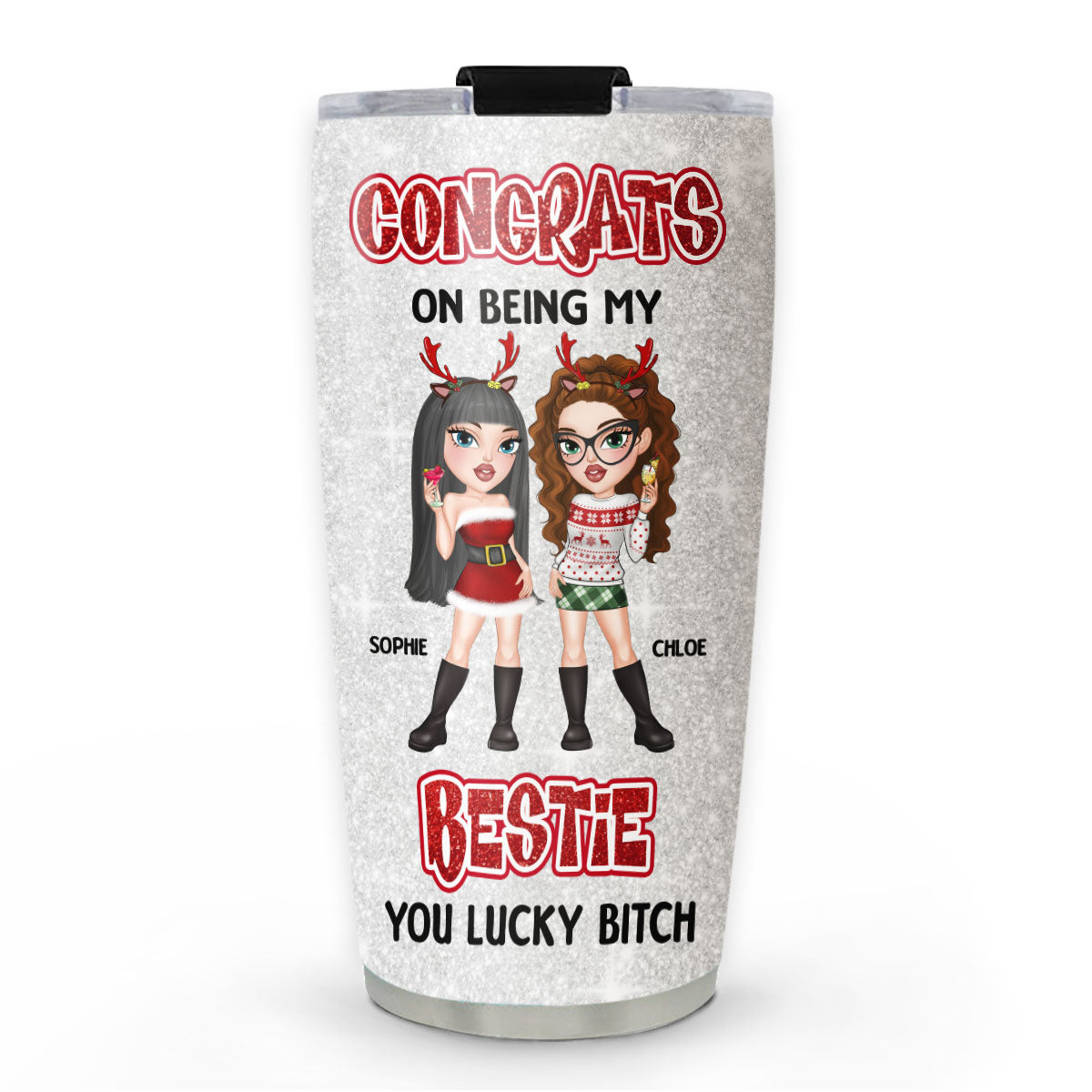 Congrats On Being My Bestie - Personalized Custom Tumbler
