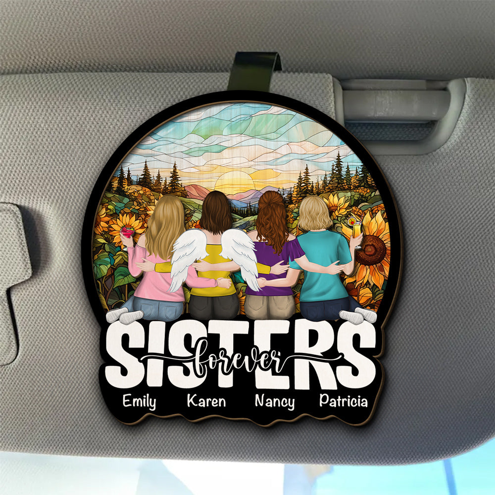 Sisters Beyond Time - Personalized Custom Car Visor Clip