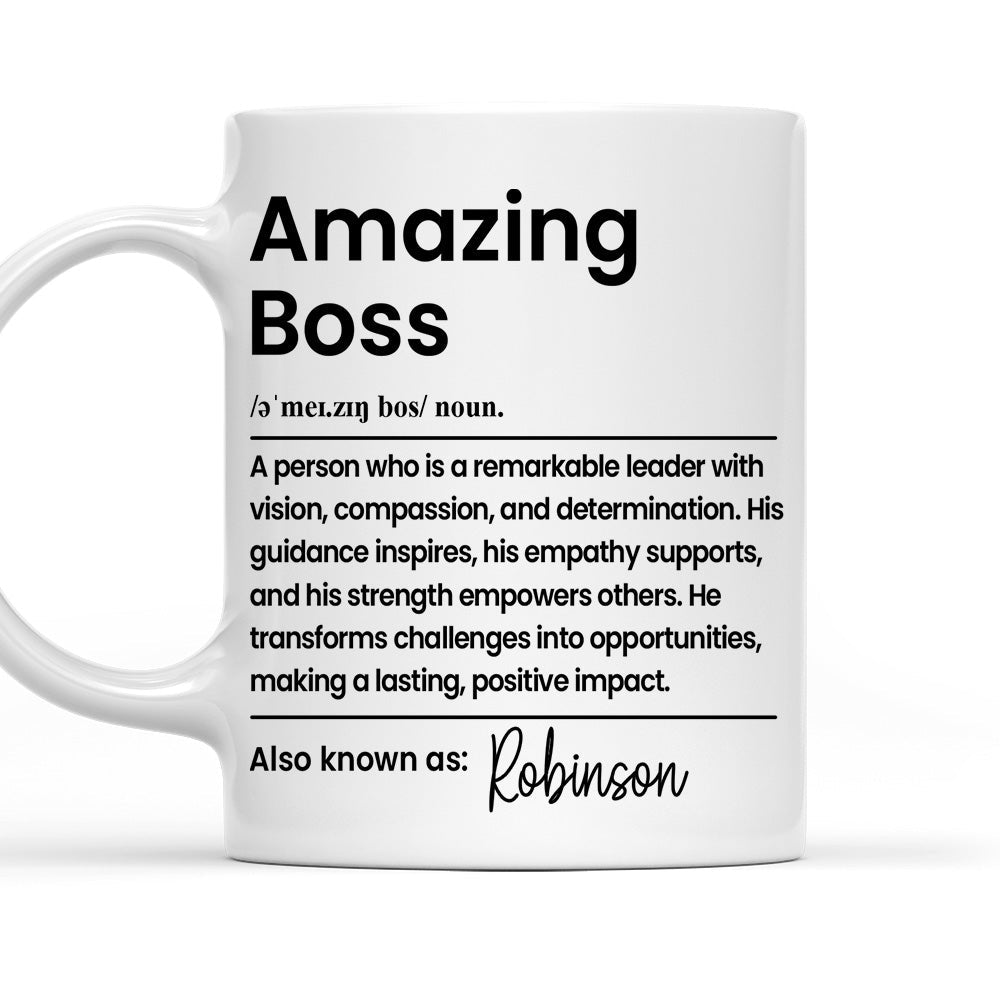 Amazing Boss - Personalized Custom Coffee Mug