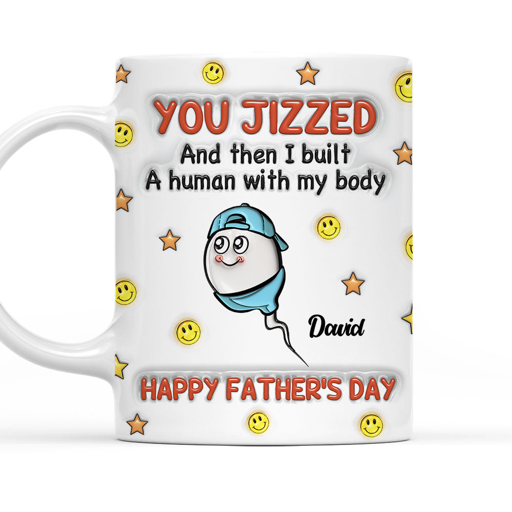 I Built A Human - Personalized Custom 3D Inflated Effect Mug