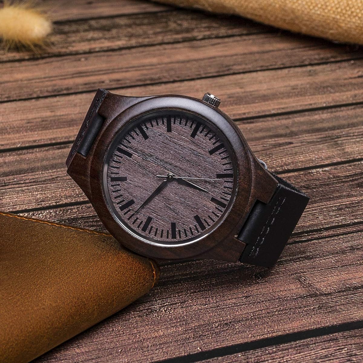 A Great Life Partner - Personalized Custom Wood Watch