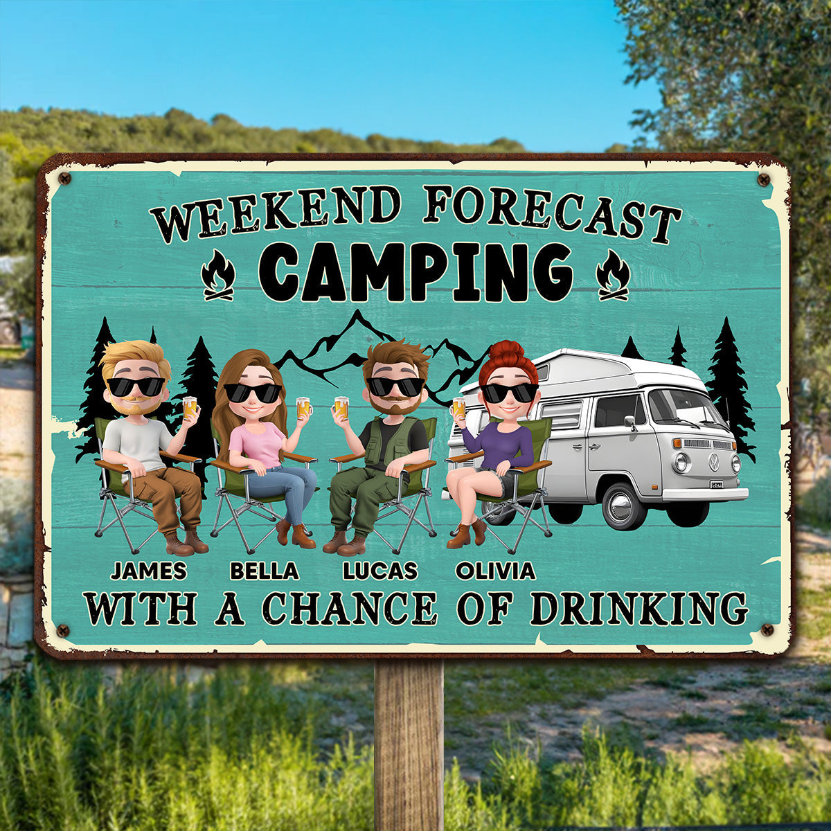I Predict A Fun Weekend - Personalized Custom Metal Signs