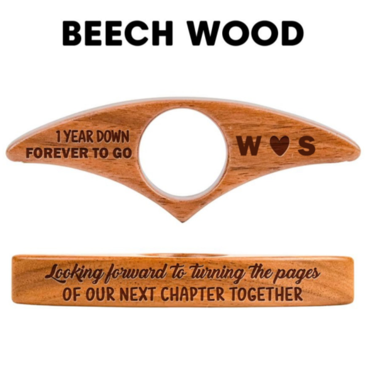 Our Next Chapter Together - Personalized Custom Book Page Holder