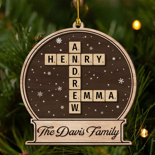 At Christmas, All Roads Lead Home  - Personalized Custom Freeshape 2-Layered Wood Ornament