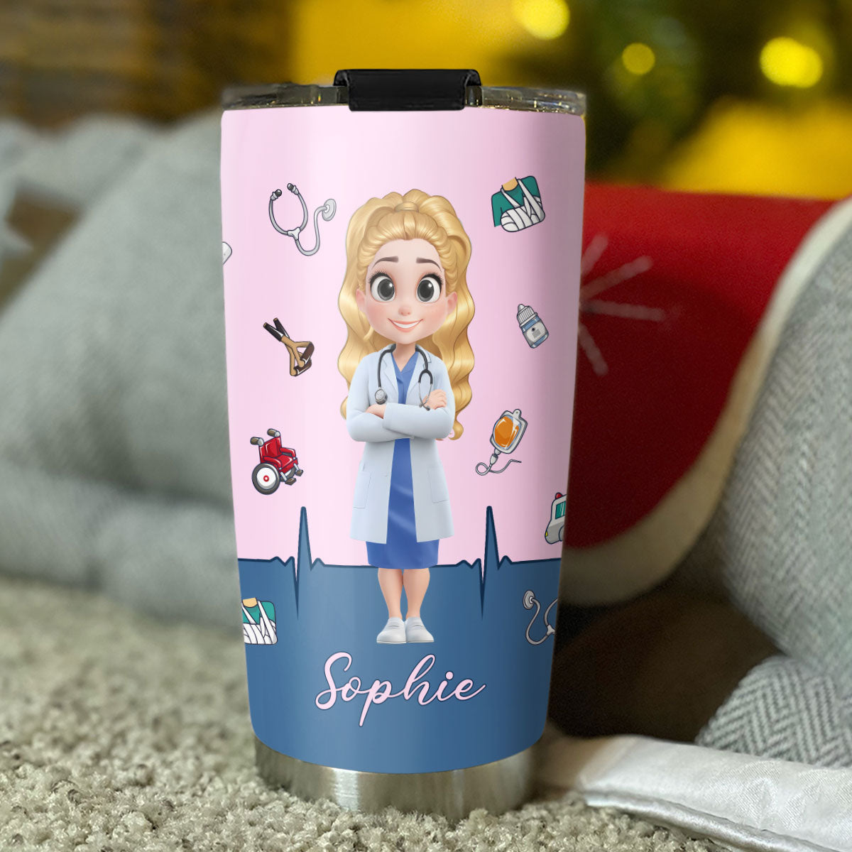Born To Save Lives - Personalized Custom Tumbler