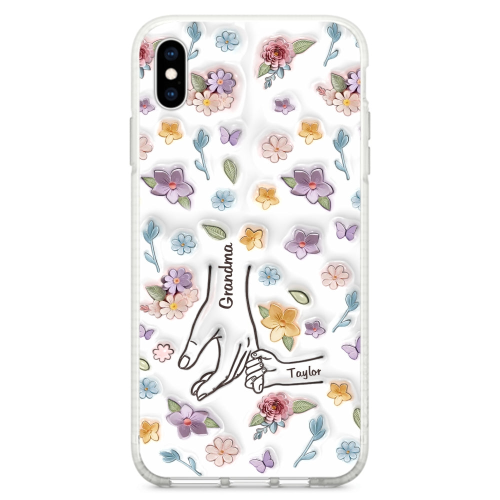 Mom You Hold My Hand Also My Heart - Personalized Custom 3D Inflated Effect Phone Case