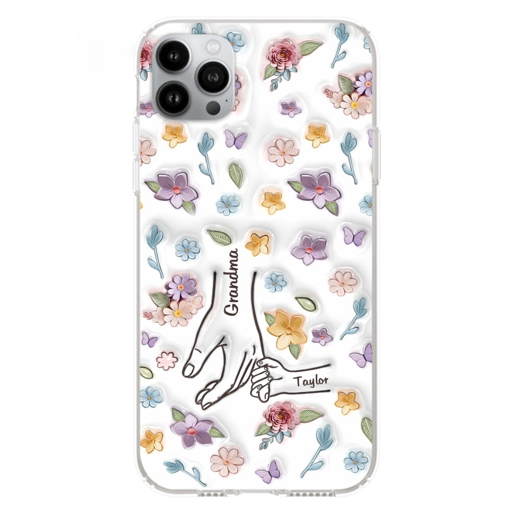 Mom You Hold My Hand Also My Heart - Personalized Custom 3D Inflated Effect Phone Case