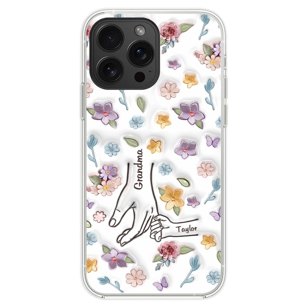 Mom You Hold My Hand Also My Heart - Personalized Custom 3D Inflated Effect Phone Case
