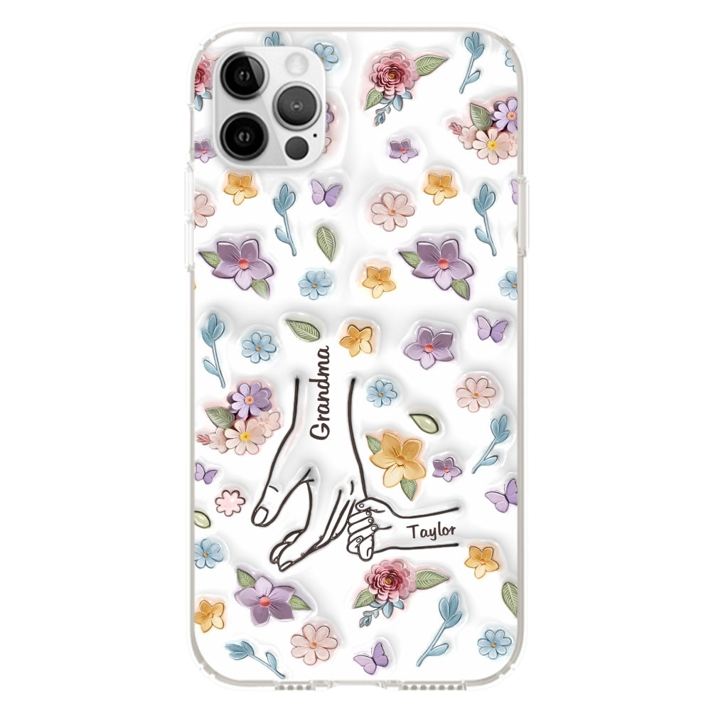 Mom You Hold My Hand Also My Heart - Personalized Custom 3D Inflated Effect Phone Case