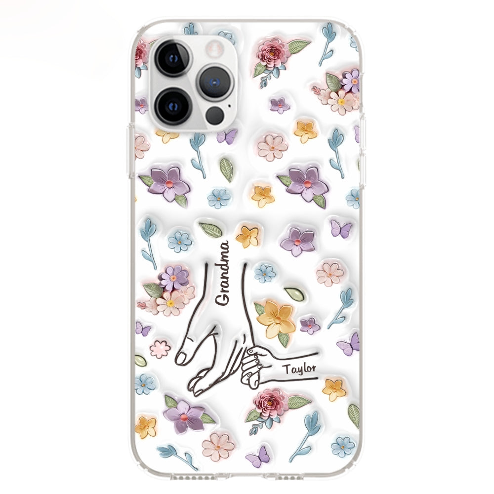 Mom You Hold My Hand Also My Heart - Personalized Custom 3D Inflated Effect Phone Case