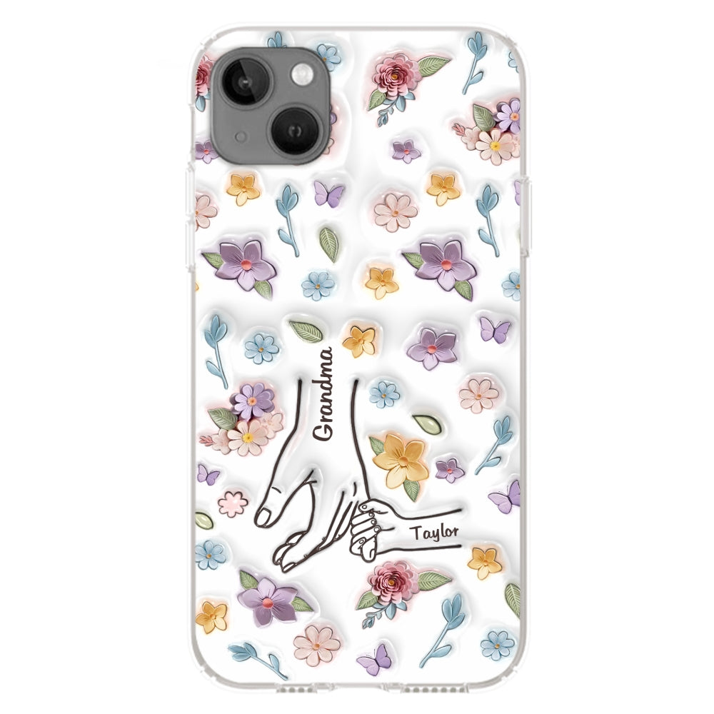 Mom You Hold My Hand Also My Heart - Personalized Custom 3D Inflated Effect Phone Case