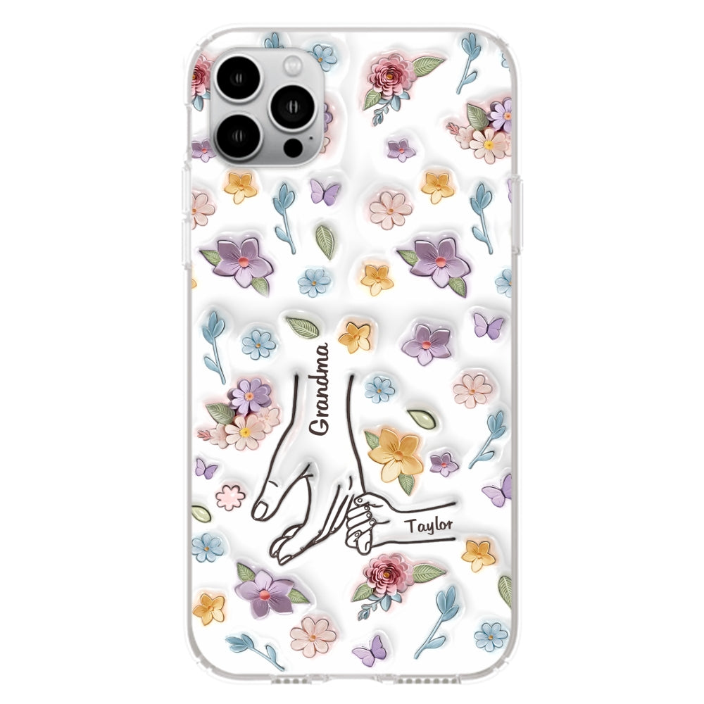Mom You Hold My Hand Also My Heart - Personalized Custom 3D Inflated Effect Phone Case