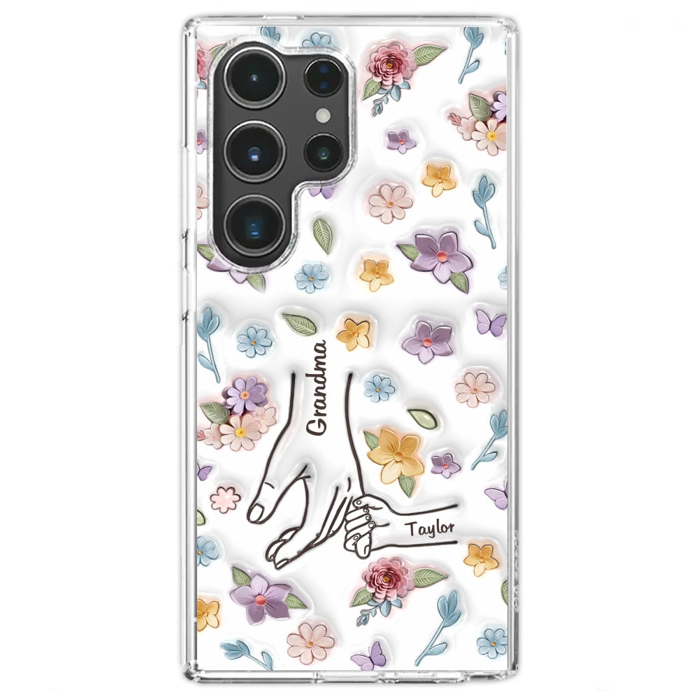 Mom You Hold My Hand Also My Heart - Personalized Custom 3D Inflated Effect Phone Case