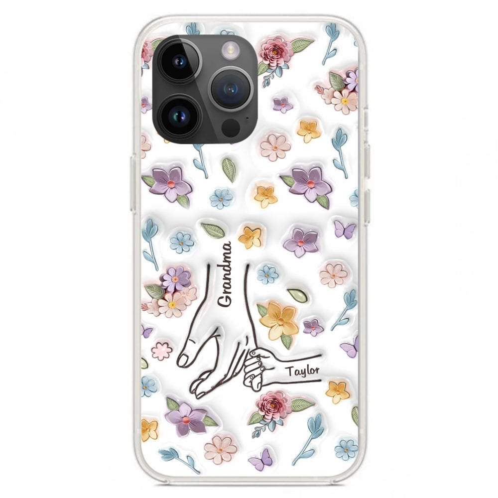Mom You Hold My Hand Also My Heart - Personalized Custom 3D Inflated Effect Phone Case