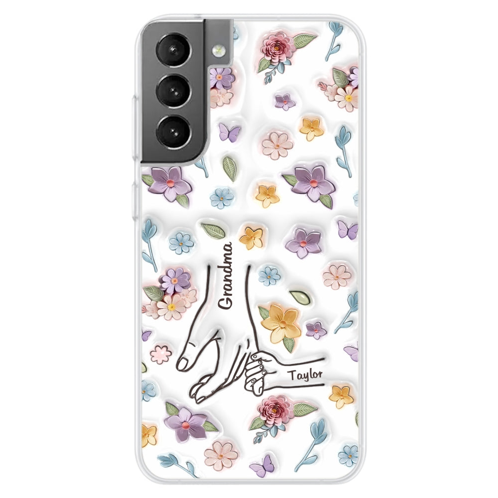 Mom You Hold My Hand Also My Heart - Personalized Custom 3D Inflated Effect Phone Case