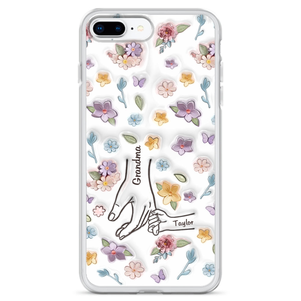 Mom You Hold My Hand Also My Heart - Personalized Custom 3D Inflated Effect Phone Case