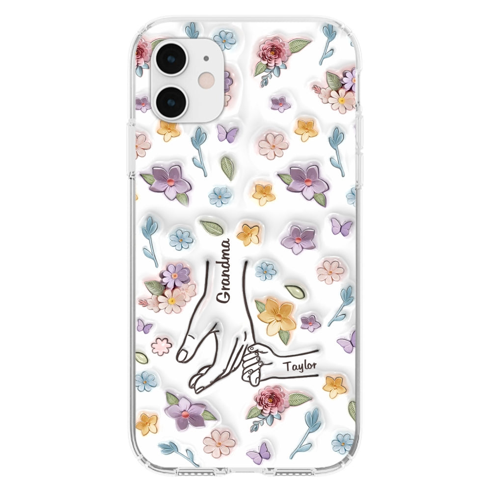 Mom You Hold My Hand Also My Heart - Personalized Custom 3D Inflated Effect Phone Case
