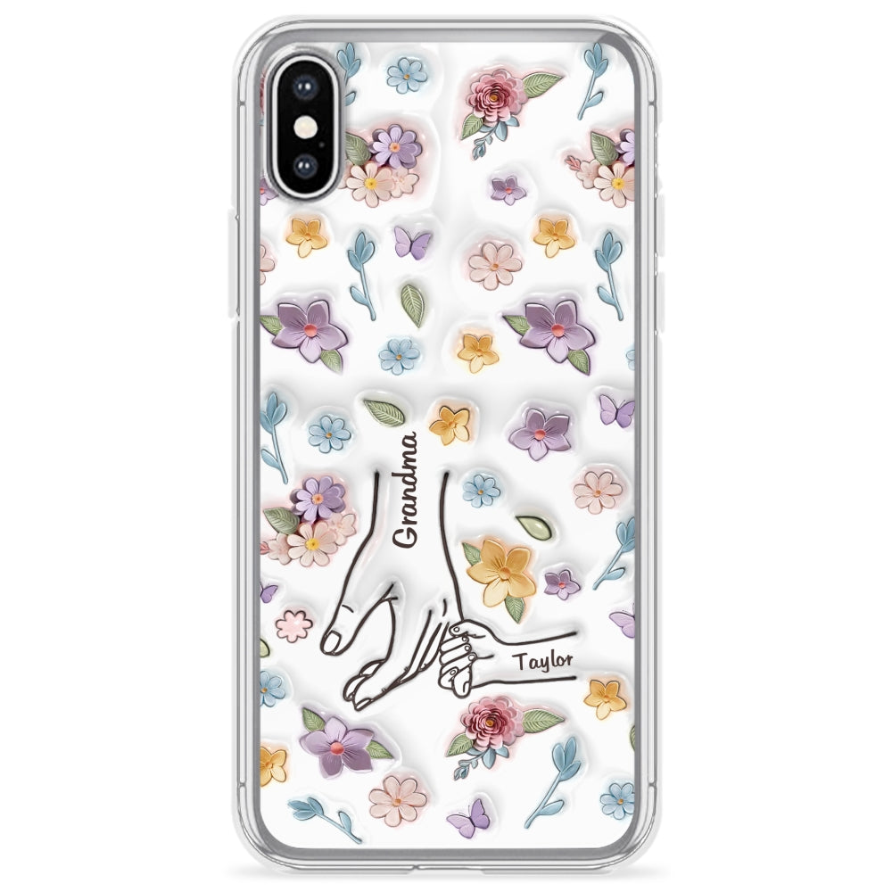 Mom You Hold My Hand Also My Heart - Personalized Custom 3D Inflated Effect Phone Case