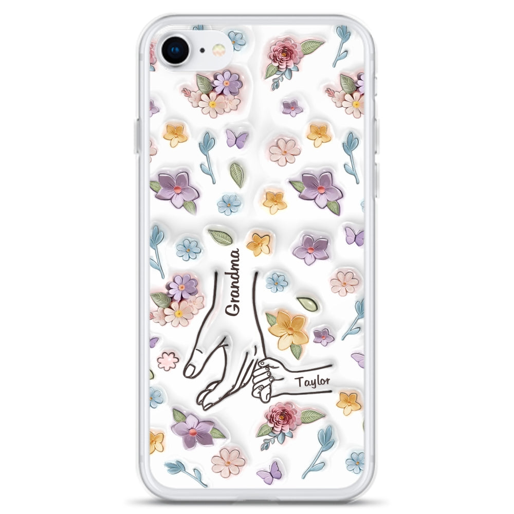 Mom You Hold My Hand Also My Heart - Personalized Custom 3D Inflated Effect Phone Case