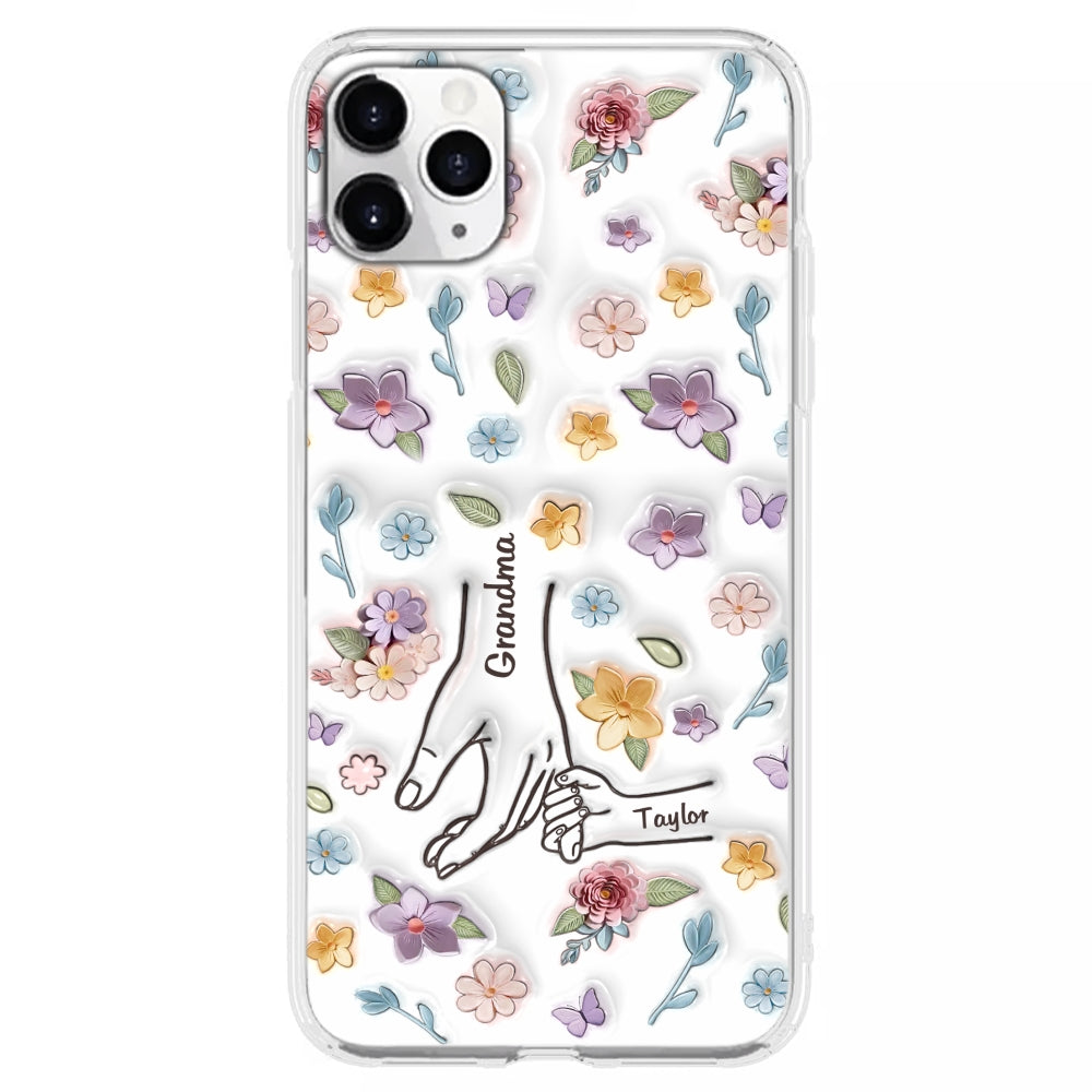 Mom You Hold My Hand Also My Heart - Personalized Custom 3D Inflated Effect Phone Case