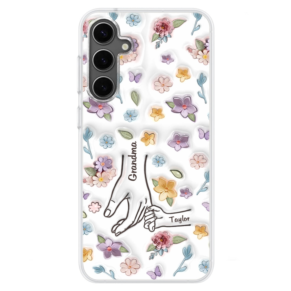 Mom You Hold My Hand Also My Heart - Personalized Custom 3D Inflated Effect Phone Case