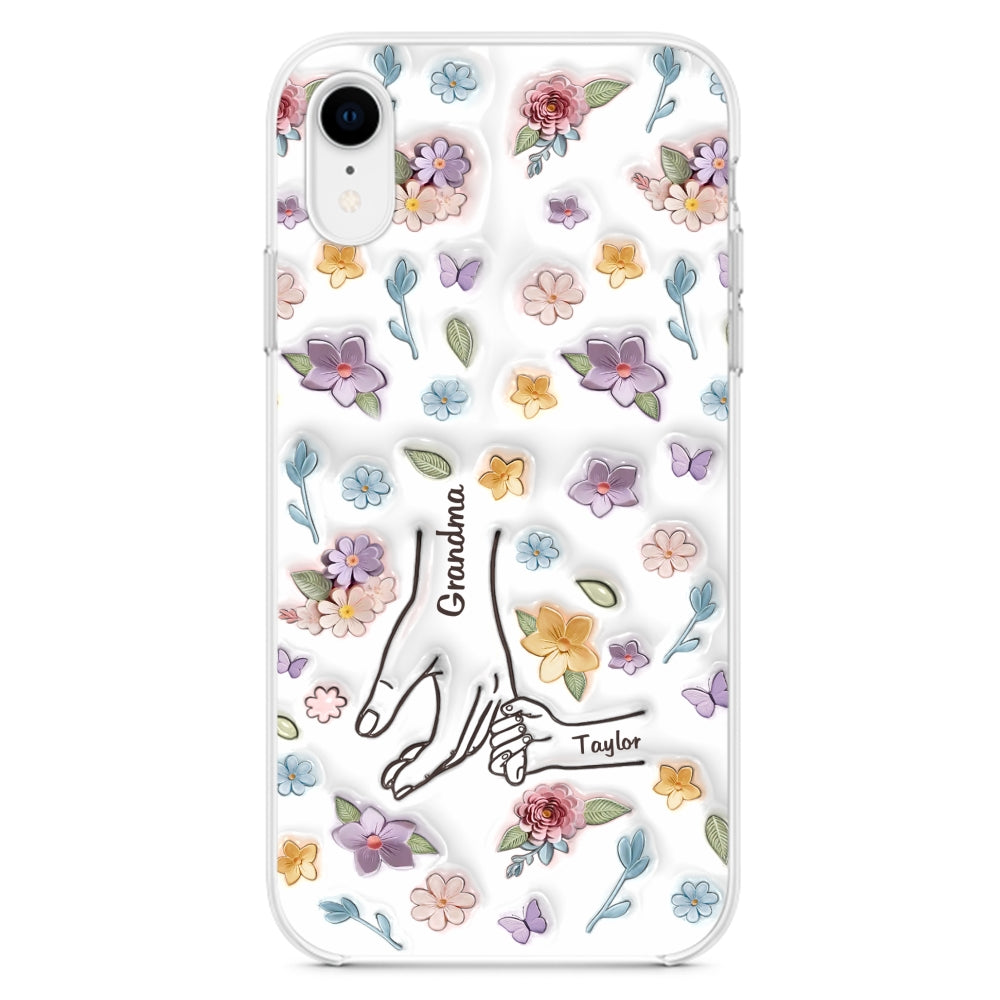 Mom You Hold My Hand Also My Heart - Personalized Custom 3D Inflated Effect Phone Case