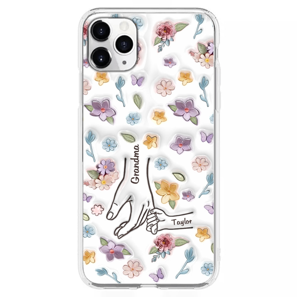 Mom You Hold My Hand Also My Heart - Personalized Custom 3D Inflated Effect Phone Case