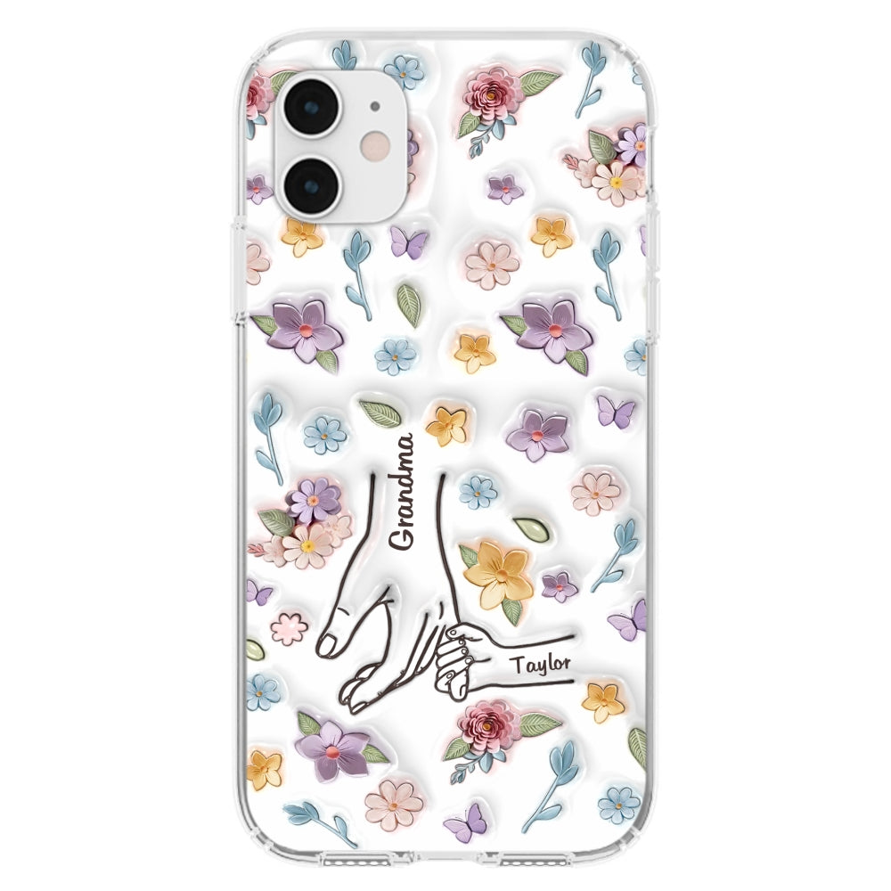 Mom You Hold My Hand Also My Heart - Personalized Custom 3D Inflated Effect Phone Case