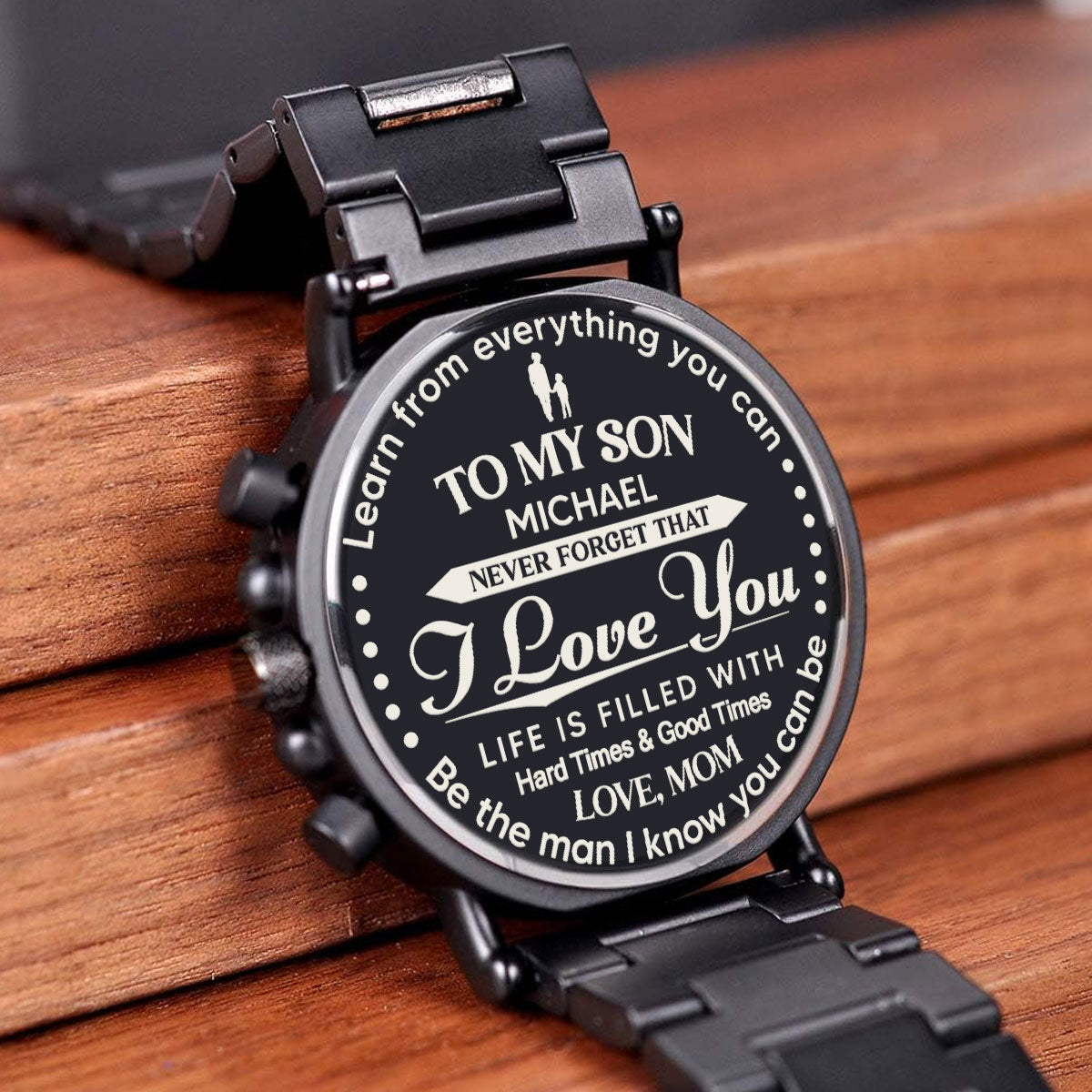 Never Forget That - Personalized Engraved Wooden Watches GQ026