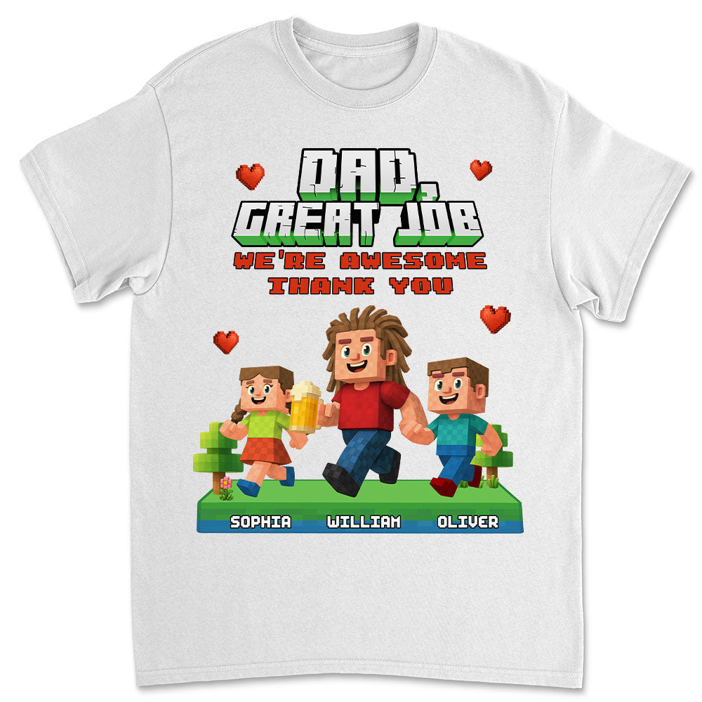 Awesome Daddy Of Us - Personalized Custom Shirt