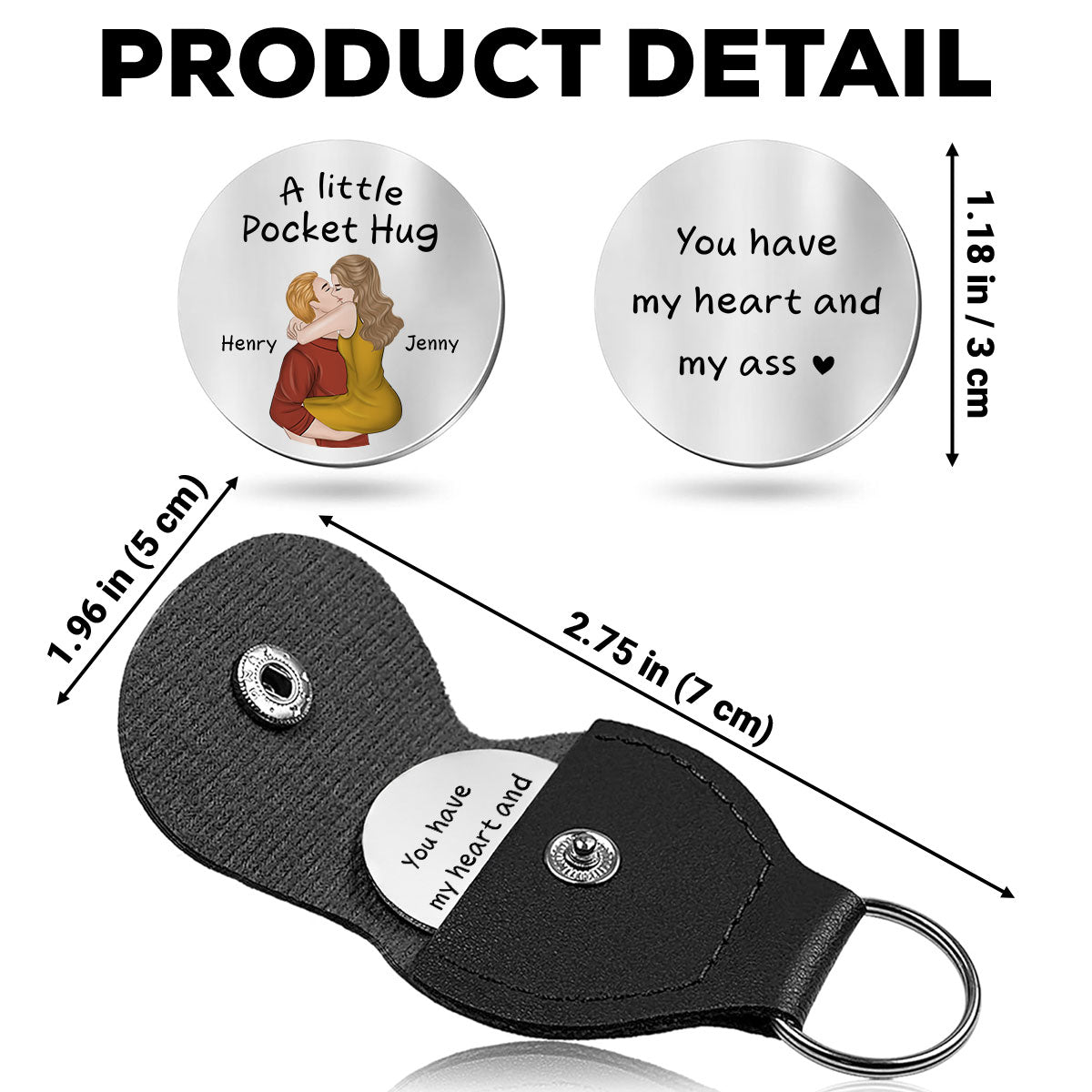 A little Pocket Hug - Personalized Custom Pocket Hug