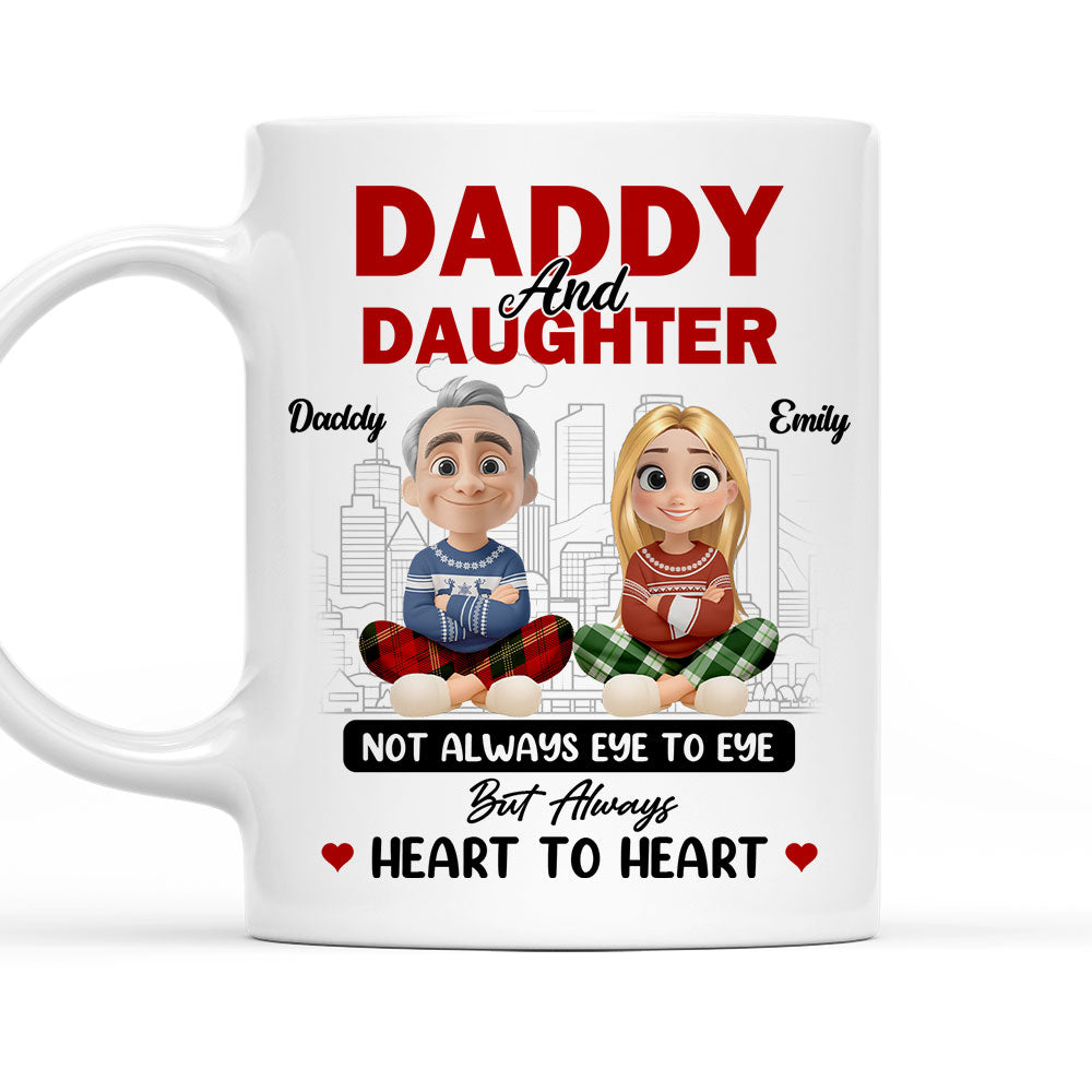 Our Hearts Always Beat Together - Personalized Custom Coffee Mug