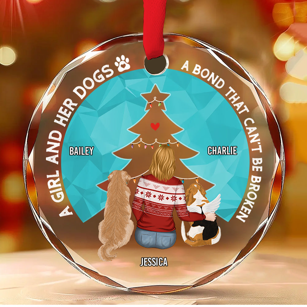 You Are Always In My Heart - Personalized Custom Glass Ornament