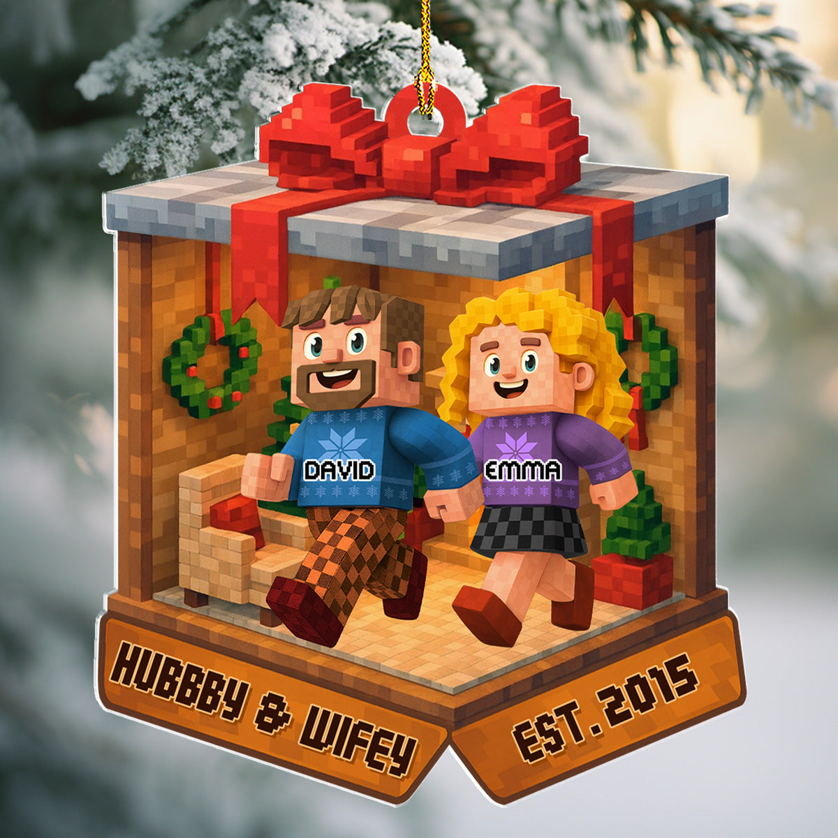 In The Box - Personalized Custom 3D Effect Acrylic Ornament