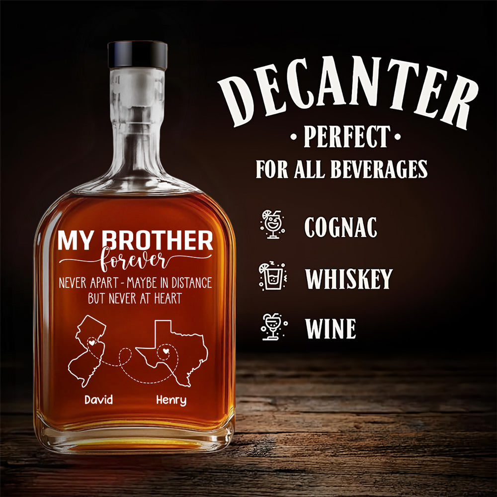 Never Apart - Personalized Custom Spirits Decanter