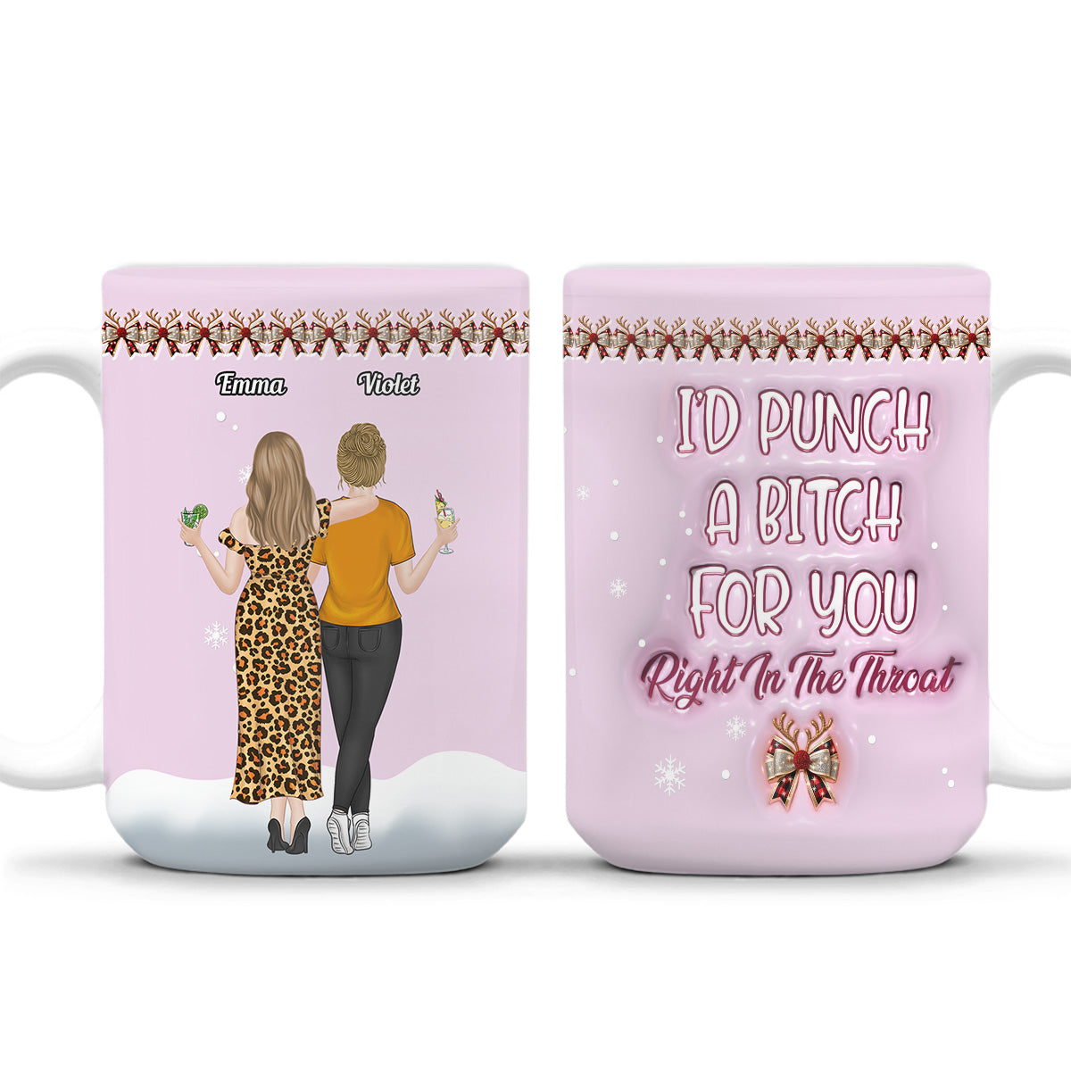 I Will Protect You - Personalized Custom 3D Inflated Effect Coffee Mug