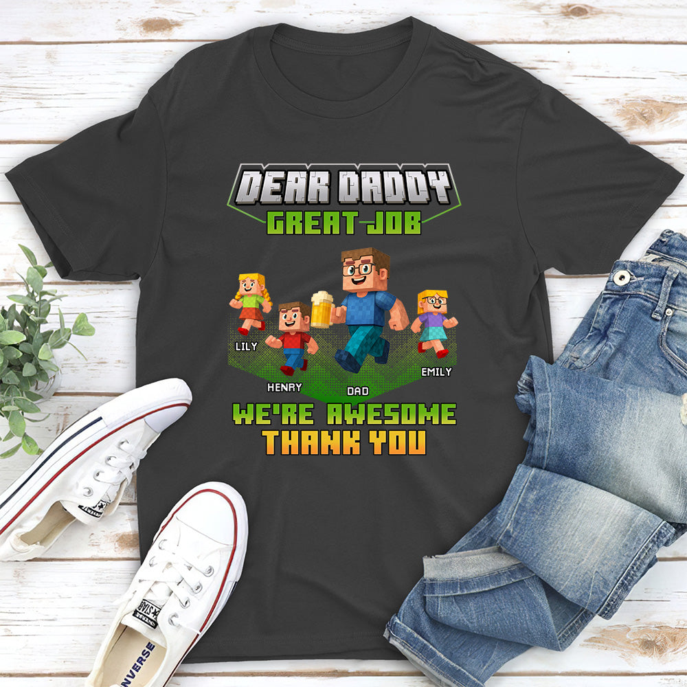 Thank You Dadcraft - Personalized Custom Shirt