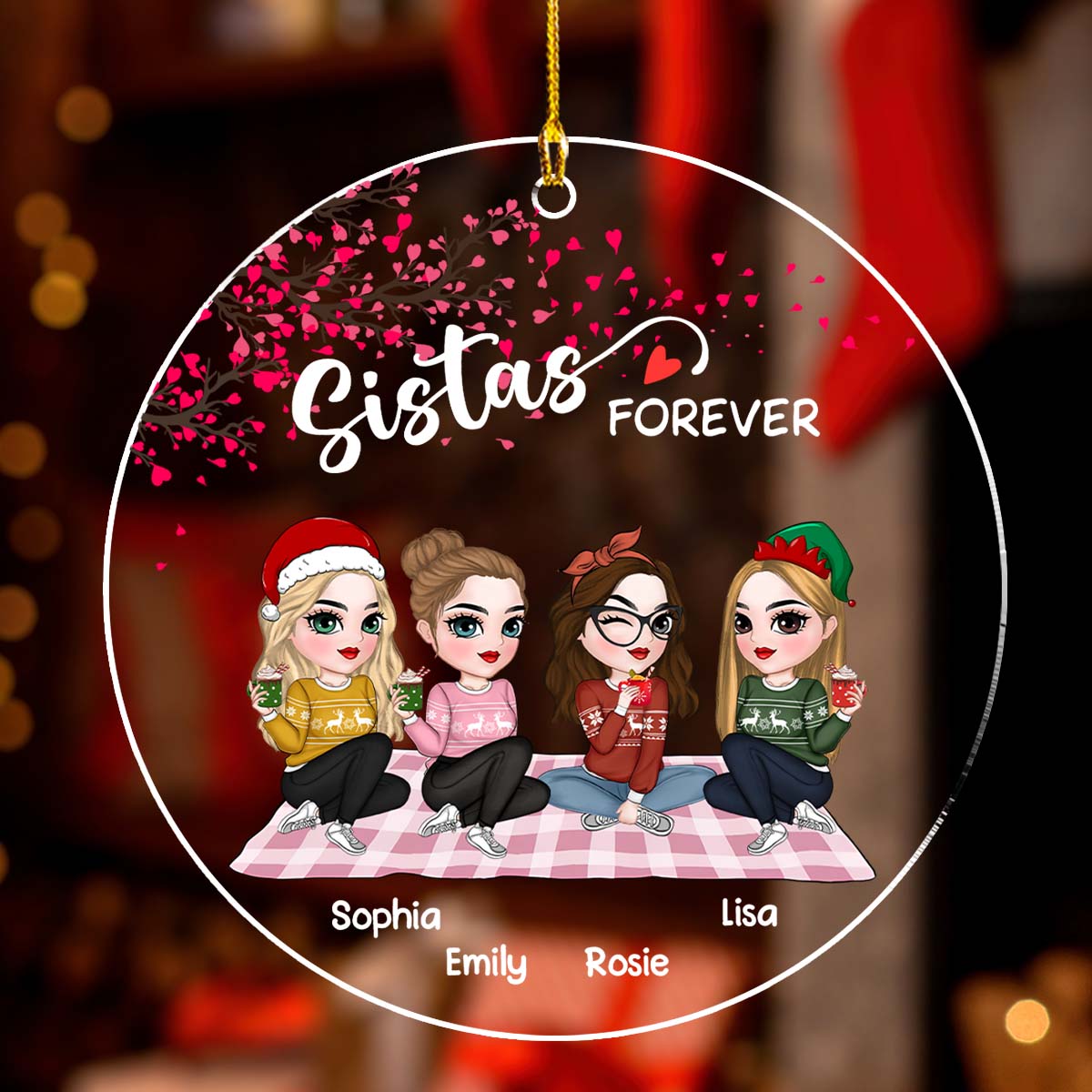 Forever Bestie - Personalized Custom Acrylic Ornament