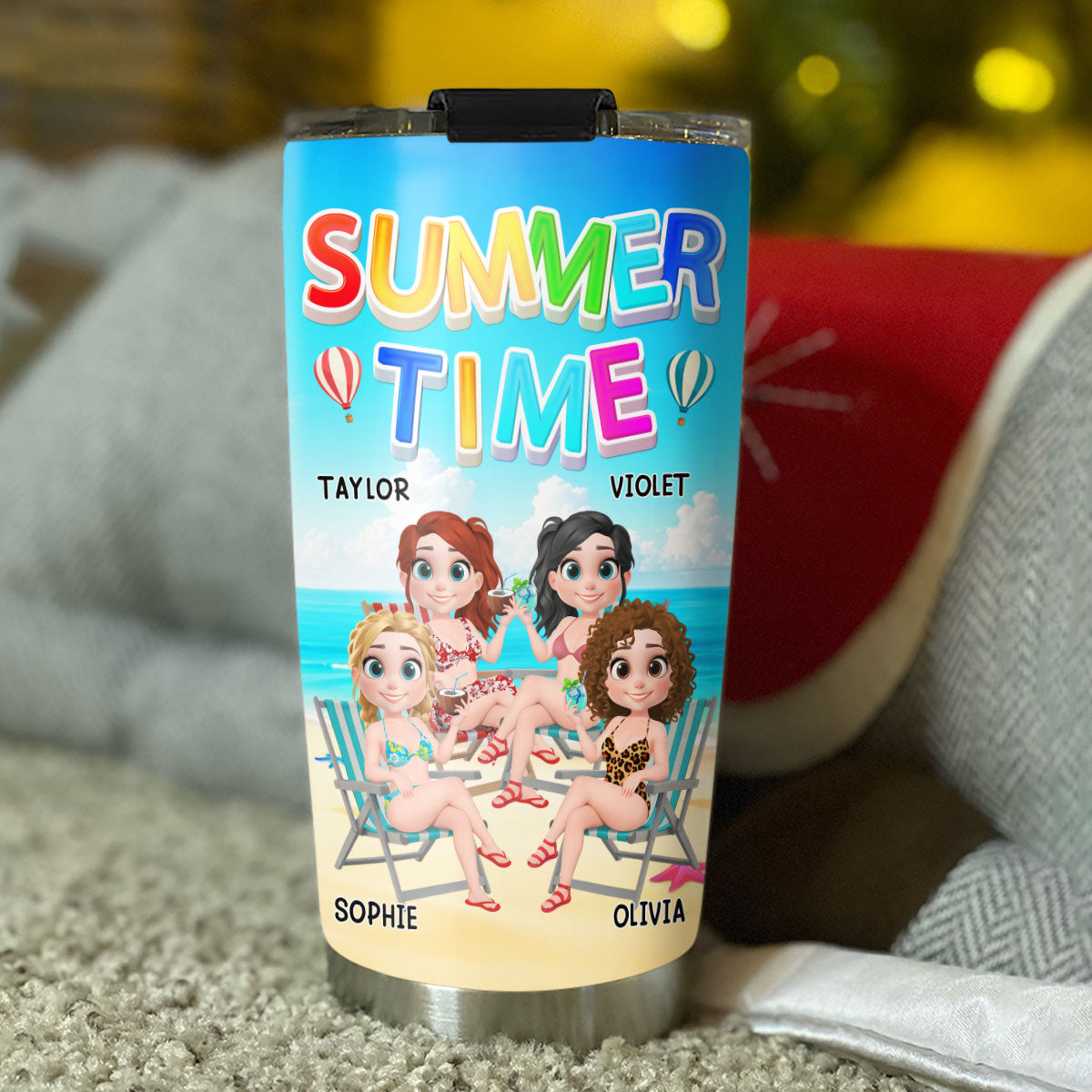 Besties Summer - Personalized Custom Tumbler