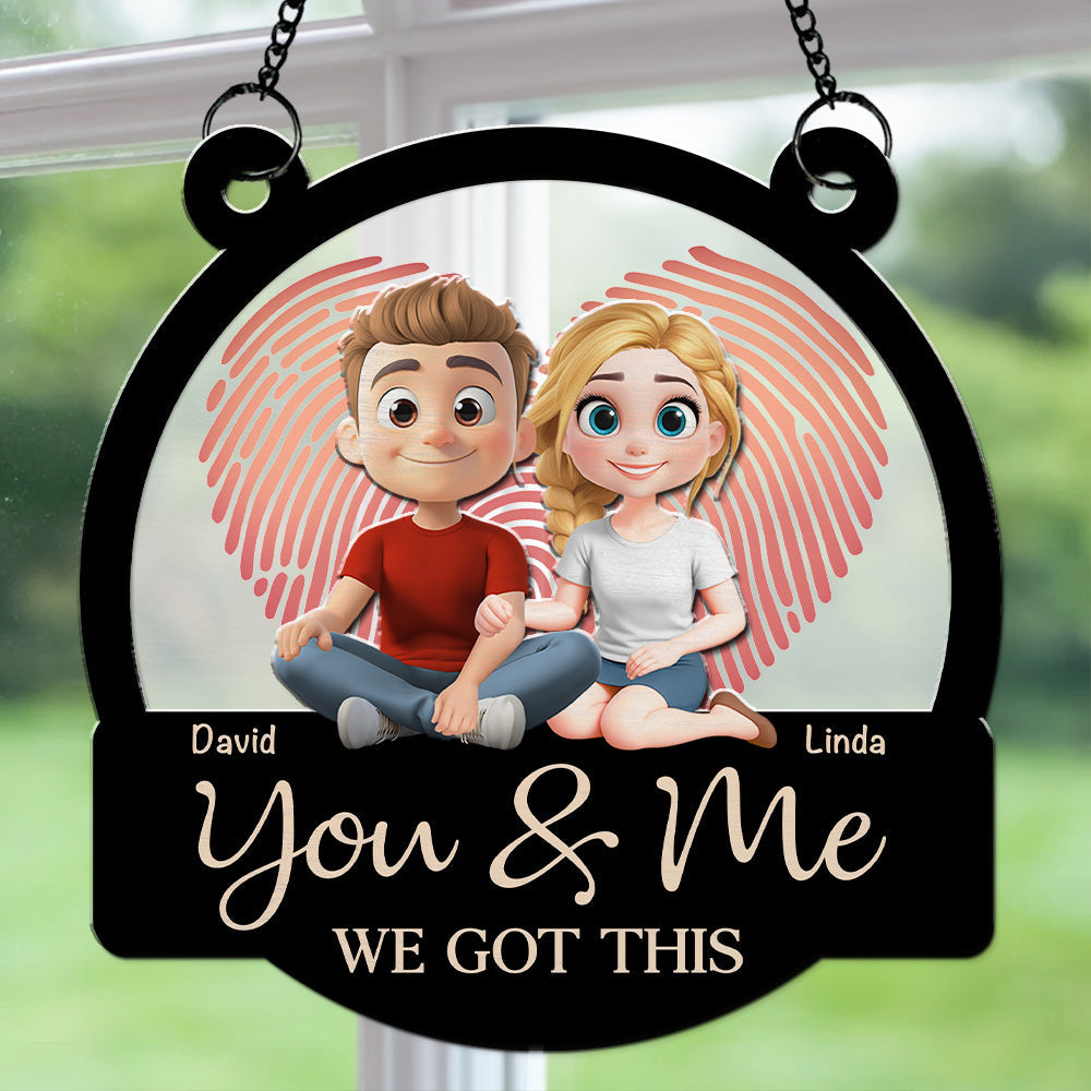 Annoying Each Other For Many Years - Personalized Custom Suncatcher